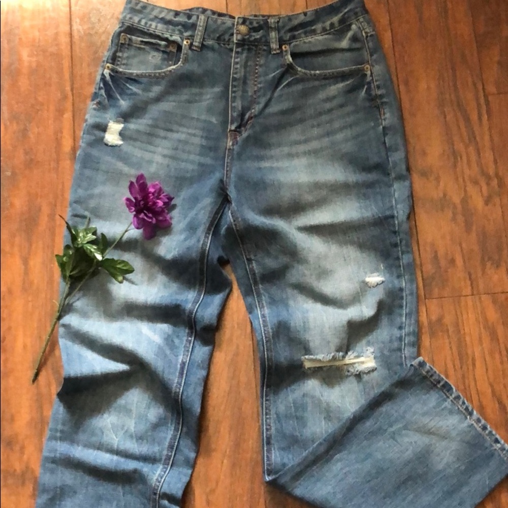 Tokyo Darling High-Rise Distressed Boyfriend Jeans